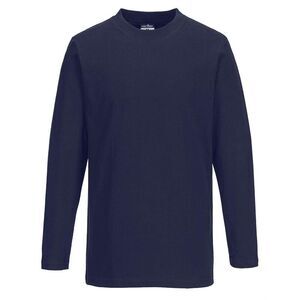 Portwest Mens Long-Sleeved T-Shirt / Navy